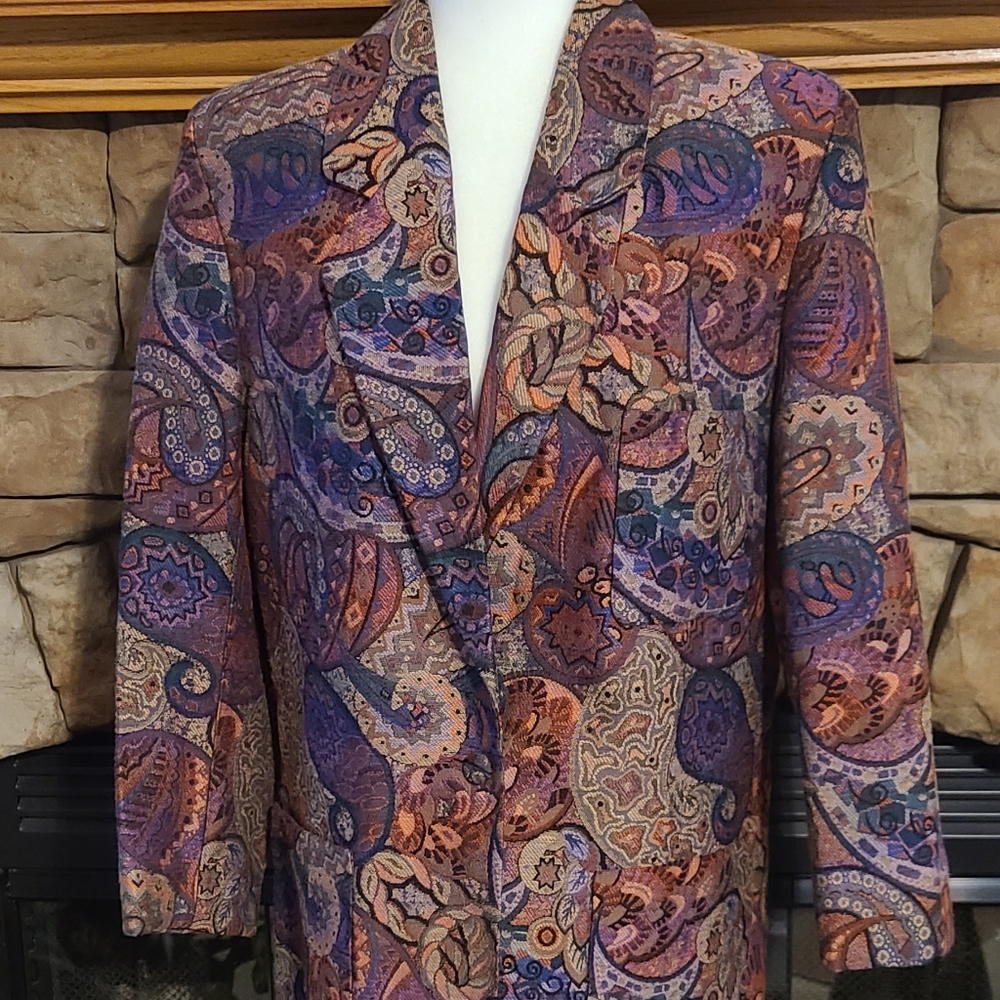 Women's Vintage Bleyle Paisley Blazer